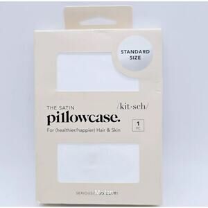 Kit•sch The Satin Pillowcase Ivory Standard Size 26”x19” Kitsch